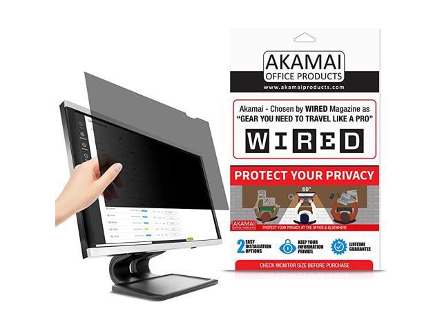 Akamai Computer Privacy Screen 54 Black Security Shield Desktop Monitor Protector UV Blue Light Filter Square 54 Black