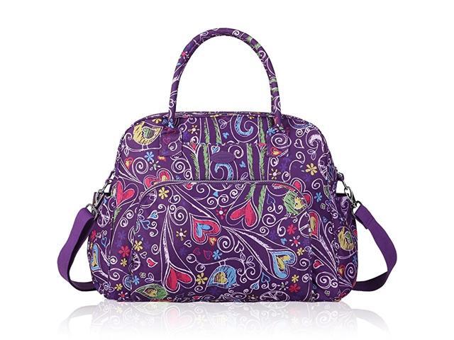 Drew Carry On Weekender Overnight Travel Shoulder Bag for 156 Inch Laptop Computers for Women PurplePeaceHearts