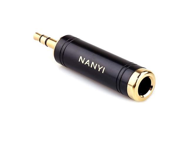 14 Inch Female to 18 Inch Male Stereo Headphone Adapter Upgrade 635mm Jack Stereo Socket Female to 35mm Jack Stereo Plug Male for Headphone Amp