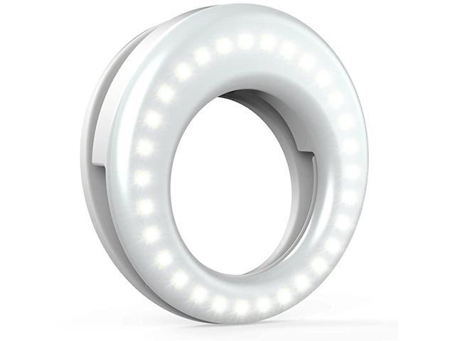 Selfie Light Ring Lights LED Circle Light Cell Phone Laptop Camera Photography Video Lighting Clip On Rechargeable