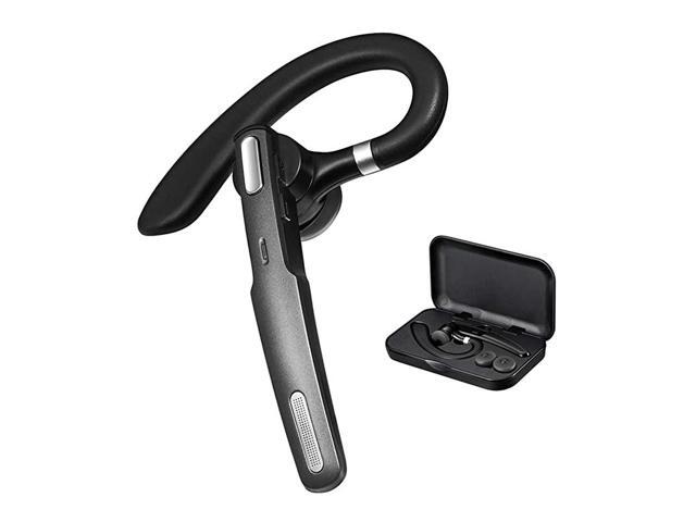 Bluetooth Headset Wireless Bluetooth Earpiece V41 HandsFree Earphones with Builtin Mic for DrivingBusinessOffice Compatible with iPhone and