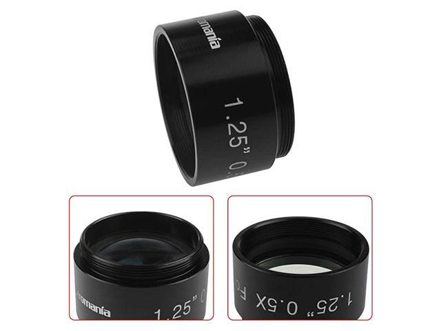 05X Reducer for Photography and Observing 125 Filter Thread 285x075MM on Both Sides Reduces The Focal Length for Visual and Photographic Use
