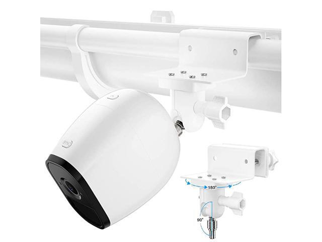 Gutter Mount for Arlo Pro 3 Arlo Pro 4 Arlo Ultra Arlo Essential eufy Cam and Other Arlo Cameras White 1Pack by