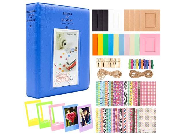2x3 Inch Photo Paper Film Album Set for Fujifilm Instax Mini Camera Polaroid Snap Z2300 SocialMatic Instant Cameras Zip Instant Printer 64 Pockets