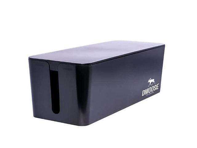 Cable Management Box Organizer for Cords Power Strips or Surge Protectors Hide Loose Wires Behind TVs Home Office Computers Office Desks