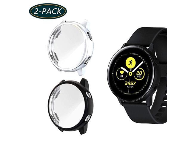 2Pack for Samsung Galaxy Watch Active Screen Protector AllAround TPU AntiScratch Flexible Case Soft Protective Bumper Cover for Galaxy Watch