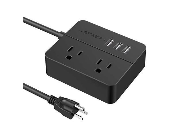 USB Power Strip Power Strip with 3 USB Power Strip Surge Protector 2 AC Outlet Strip USB Charging Station with 394ft Extension Cord Mini Power