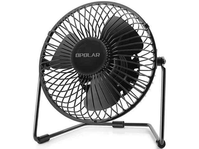 5Inch USB Desk Fan Portable Mini Personal Fan with Two SpeedSettings Super Quiet Metal Design 360° Up and Down Perfect for Home Office
