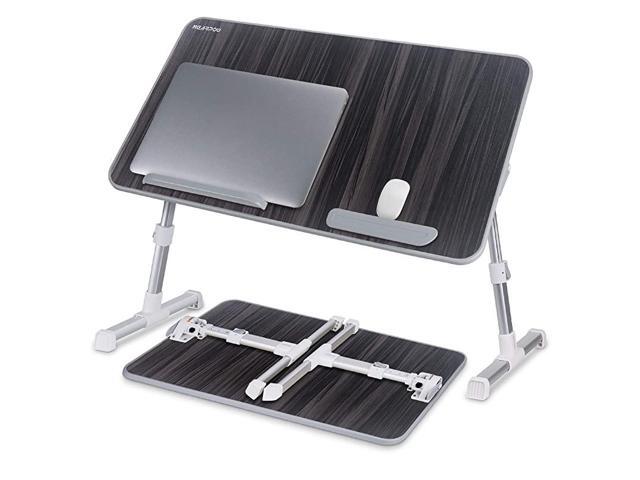 Laptop Bed Tray Table Larger Size Adjustable Laptop Bed Stand Portable Standing Table with Foldable Legs Foldable Lap Tablet Table for Sofa Couch