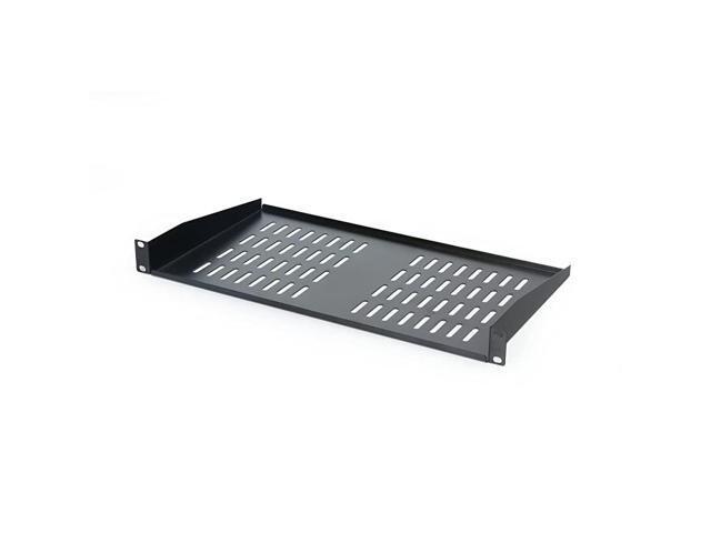 2Pack Rack Shelf Universal Cantilever Vented 1U Rack Tray for 19inch Server Racks and Cabinets Premium Heavy Duty Cold Rolled Steel Designed to