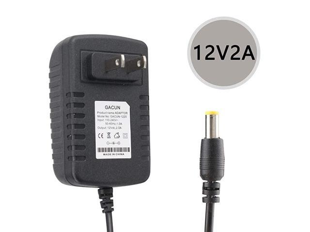 12V 2A DC Power Supply 12 Volts AC Adapter for LED StripCCTV CameraWireless RouterMonitor