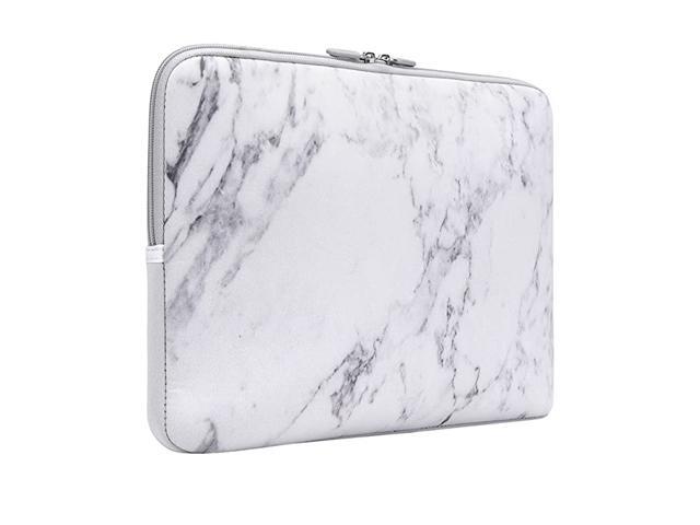 13133 inch Laptop Sleeve Bag Waterproof Shock Resistant Neoprene Notebook Protective Bag Carrying Case Compatible MacBook ProMacBook Air White Marble