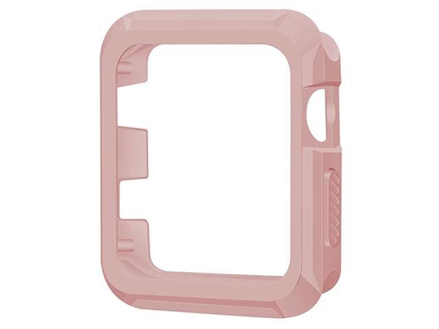 Compatible with Apple Watch Case 38mm Rugged Slim Protective iWatch Case for Apple Watch Series 321 Rose Gold