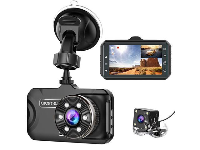 Dash Cam Front and Rear Dual Dash Cam 3 inch Dashboard Camera Full HD 170° Wide Angle Backup Camera with Night Vision WDR GSensor Parking Monitor