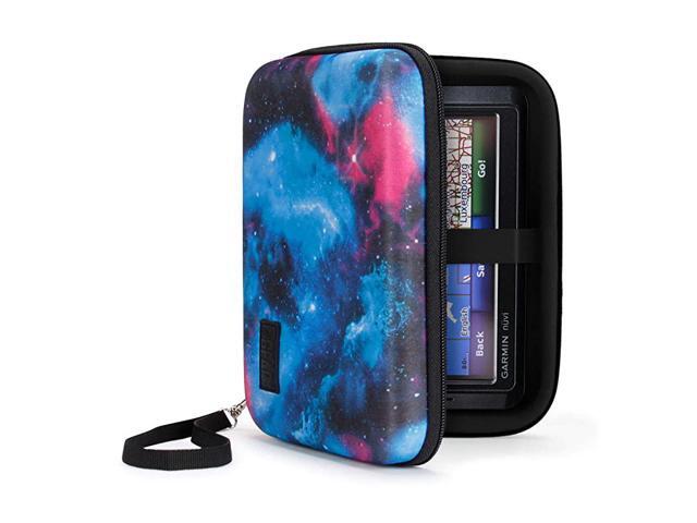Hard Shell Electronic Organizer Travel Case 75 Inch with Weather Resistant Exterior and Large Mesh Accessory Pocket Compatible with Garmin GPS