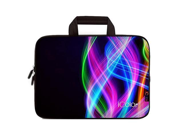 Colorful Line 145 15 154 156 Inch Laptop Carrying Bag Neoprene Travel Briefcase Cover Portable Chromebook Ultrabook Sleeve Case with Handle Fits