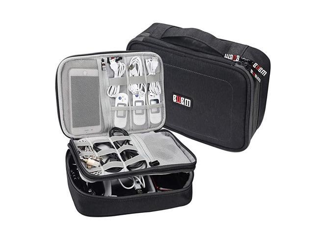 97 Tablet Cable Managment Handbag Travel Gear Electronics Accessories Organizer Carrying Packing Bag Camera Pouch for iPad Mini LBlack97