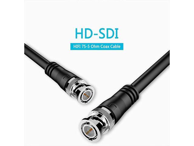 SDI Cable 100ft HDSDI Cable 3G 75 Ohm Coax Cable 755 BNC to BNC Cable Copper Connectors Anti Oxidant 1080P for Video Security Camera CCTV Systems
