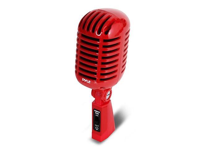 Classic Retro Dynamic Vocal Microphone Old Vintage Style Unidirectional Cardioid Mic with XLR Cable Universal Stand Compatible Live Performance In