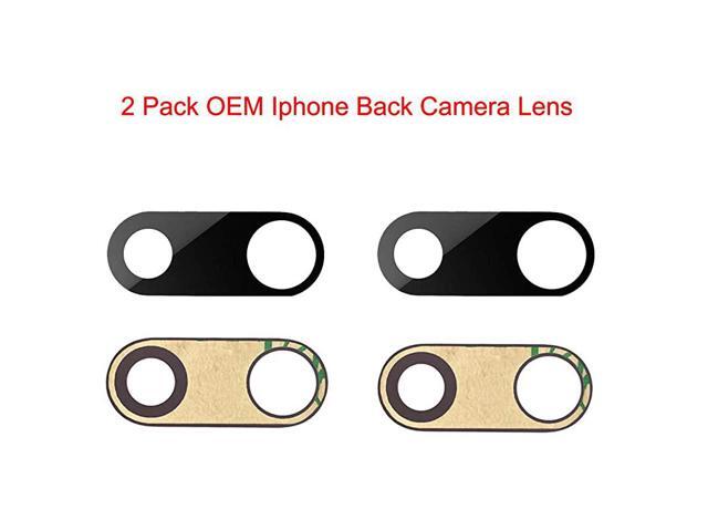 2 Pcak Compatible OEM Original Back Rear Camera Lens Glass Replacement for iPhone 7 Plus and iPhone 8 Plus 55 inch with Adhesive Glue