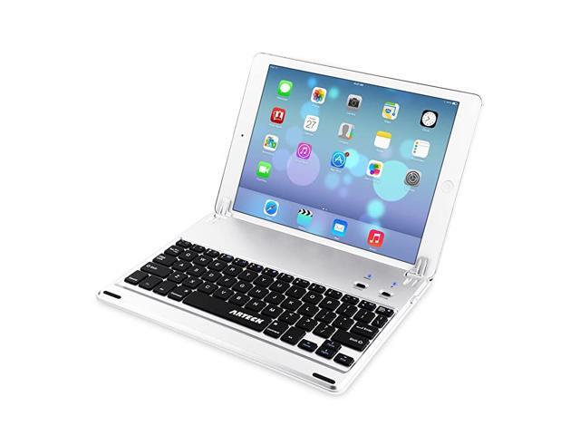 UltraThin Apple iPad Air 297inch iPad Pro Bluetooth Keyboard Folio Case Cover with Builtin Stand Groove for Apple iPad Air 2 with 130 Degree Swivel