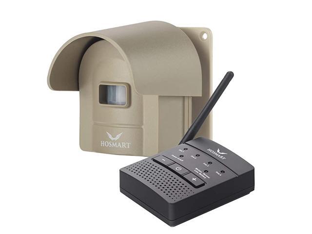 Mile Hosmart Rechargeable Driveway Alarm Wireless Sensor System Driveway Sensor Alert System Weatherproof Security Outdoor Motion Sensor Detector