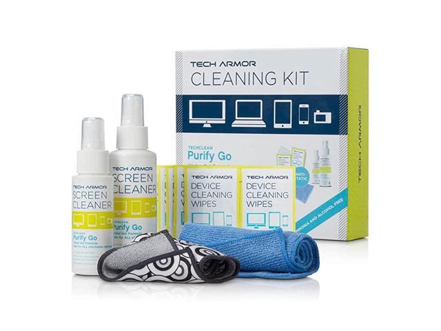 120 ML Pro Cleaning Kit Spray with ExtraMove Formula and Cleansing Wipes for TV Computer Monitor Laptop iPad Smart Phone and Camera Screens