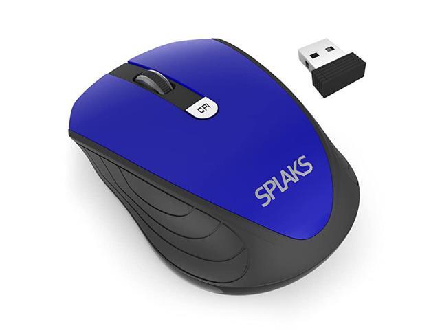 Wireless Mouse 24Ghz Wireless Mice 4 Buttons Portable Office Mouse 3 Adjustable DPI Left Hand Mouse with Nano USB Receiver for Computer Laptop