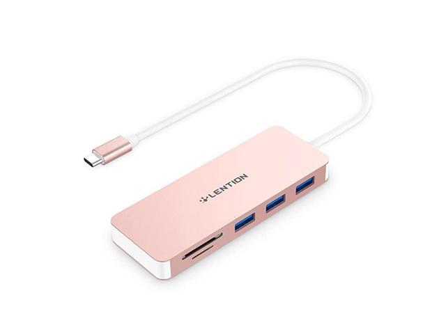 USB C Hub with 3 USB 30 and SDMicro SD Card Reader Compatible 20202016 MacBook Pro 131516 New Mac AiriPad ProSurface ChromeBook More MultiPort Type