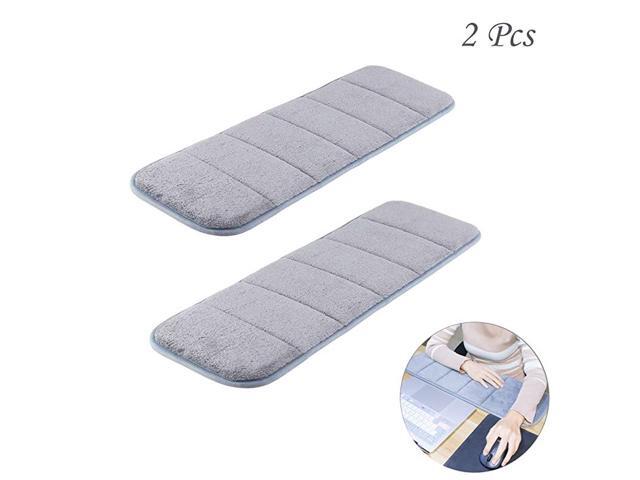 2Pcs Computer Wrist Elbow Pad Upgraded Wrist Rest Arm PadSoft AntiSlip Keyboard Wrist Elbow Support Mat for Office Desktop Working Gaming Less