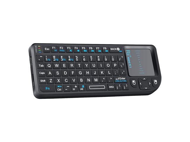 24G Mini Wireless Keyboard with Touchpad MouseLightweight Portable Wireless Keyboard Controller with USB Receiver Remote Control for Windows Mac