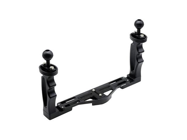 Underwater Camera Tray Aluminum Underwater Tray with 1 Ball Head Connect with Diving Light for Underwater Camera Housings