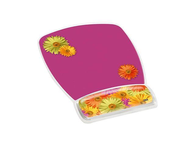 Precise Mouse Pad with Gel Wrist Rest Daisy Design MW308DSPink Daisy975