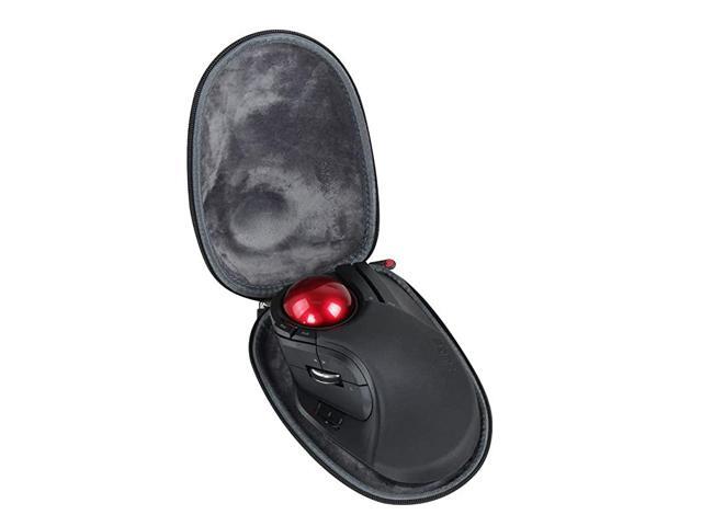 Hard EVA Travel Black Case fits ELECOM Wireless Trackball Mouse Extra Large Ergonomic Design 8Button Function MHT1DRBK