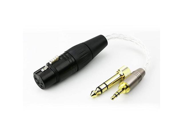 35mm 18 TRS Male 63mm 14 Adapter to 4pin XLR Balanced Female Headphone Audio Adapter Cable