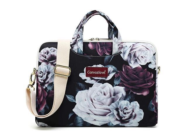 Red and White Rose Waterproof Laptop Shoulder Messenger Case Sleeve Bag for MacBook Retina 12 inchMacBook Air Pro 13 inchiPad Pro 129 inch and 11