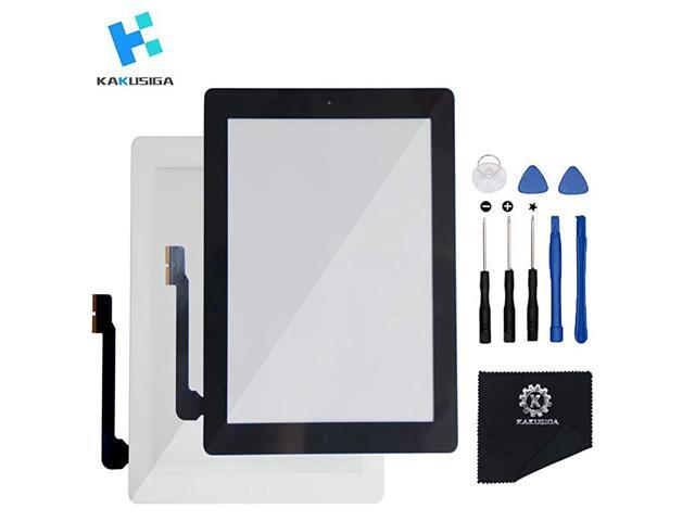 Compatible with ipad 3rd Touch Screen Glass Digitizer Replacement Home Button Flex Adhesive TapeRepair Tools kit White
