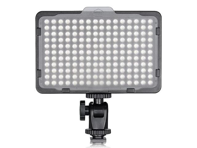 on Camera Video Light Photo Dimmable 176 LED Panel with 14 Thread for Canon Nikon Sony and Other DSLR Cameras 5600K Battery Not Included