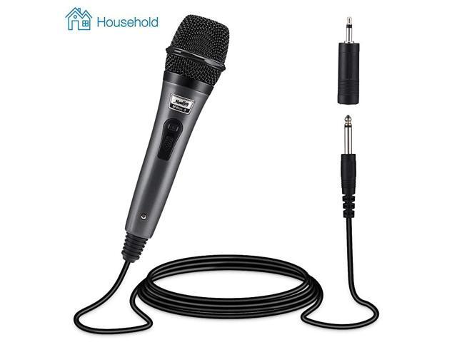 Dynamic Cardioid Home Karaoke Microphone 13 ft XLR Cable Metal Handheld Wired Mic Corded for SingingPA SpeakerAmpMixerKaraoke Machine