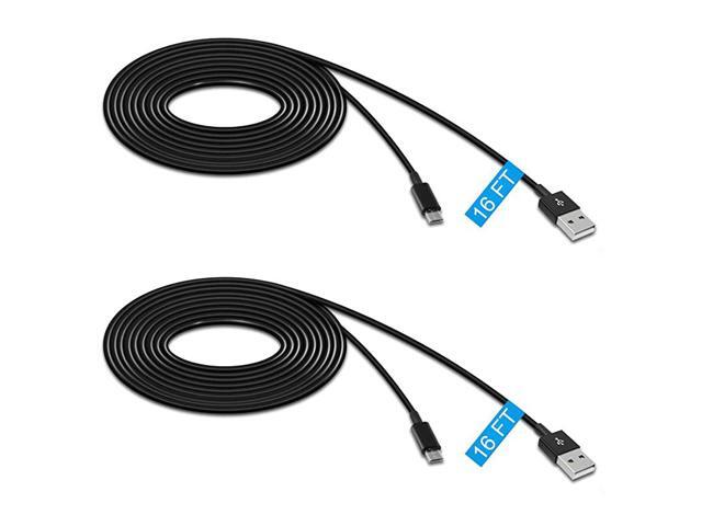Pack 164FT Power Extension Cable for WyzeCam PS4Xbox One ControllersYI CameraNest Cam IndoorOculus Go and Security Camera Durable Charging and Data