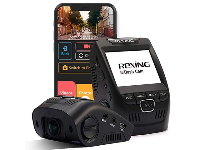 V1 - 4K Ultra HD Car Dash Cam 24' LCD Screen Wi-Fi 170° Wide Angle Dashboard Camera Recorder with G-Sensor WDR Loop Recording Supercapacitor