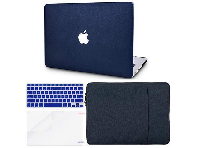 Laptop Case for MacBook Air 13 Retina 202020192018 Touch ID wKeyboard Cover + Sleeve + Screen Protector 4 in 1 Bundle Italian Leather Case A1932