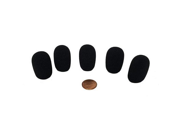 XFFZ5PBLK Lapel Headset Microphone Windscreen Color Black 5Pack