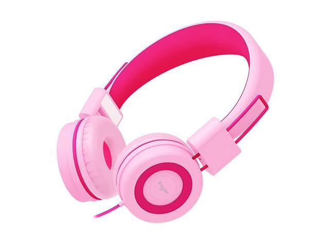 i37 Kids Headphones Children Girls Boys Teens Foldable Adjustable On Ear Headphones 35mm Jack Compatible Cellphones Computer MP34 Kindle School