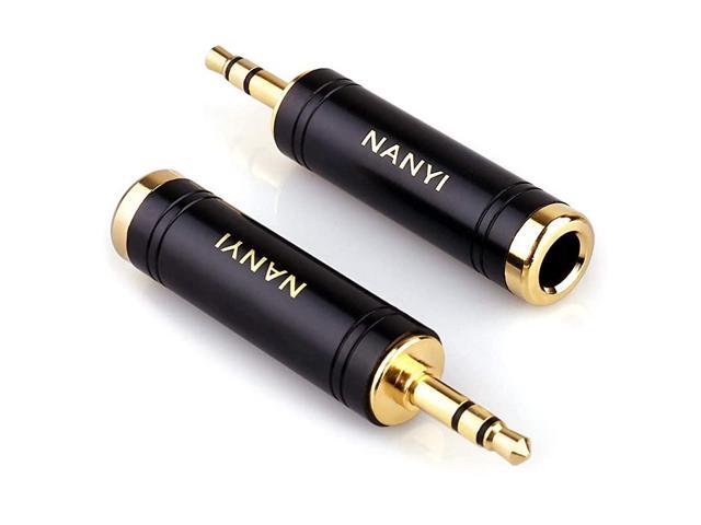 14 Inch M to 18 F Stereo Headphone Adapter Cables Connector Upgrade 635mm Jack Stereo Socket Female to 35mm Jack Stereo Plug Male for Headphone Amp