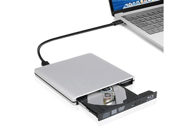 External USB 30 and USB C Bluray Combo Bluray Palyer DVDrw Drive cd Burner Drive Compatible for iMac MacBook pro OS and Windows 7 8 10 PC Silver