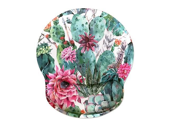 Ergonomic Mouse Pad with Wrist Support Cute Wrist Pad with NonSlip Rubber Base for Computer Laptop Home Office Gaming Working Easy Typing Pain Relief