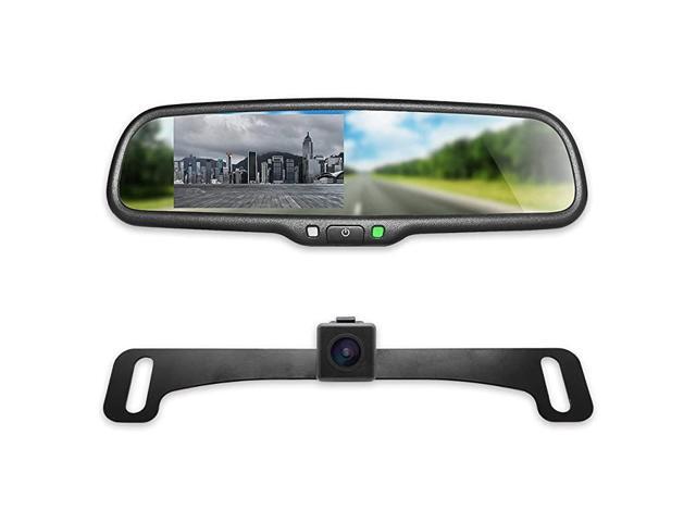 OEM Rear View Mirror with 43 LCD Screen and Waterproof 170° Backup Camera Kit