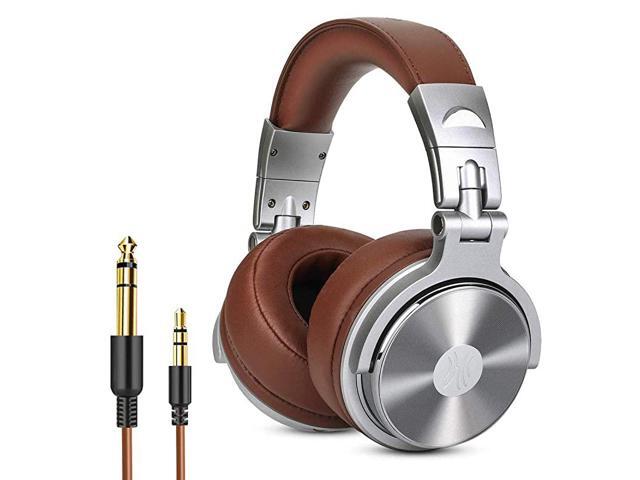Ear Headphone Wired Premium Stereo Sound Headsets with 50mm Driver Foldable Comfortable Headphones with Protein Earmuffs and Shareport for