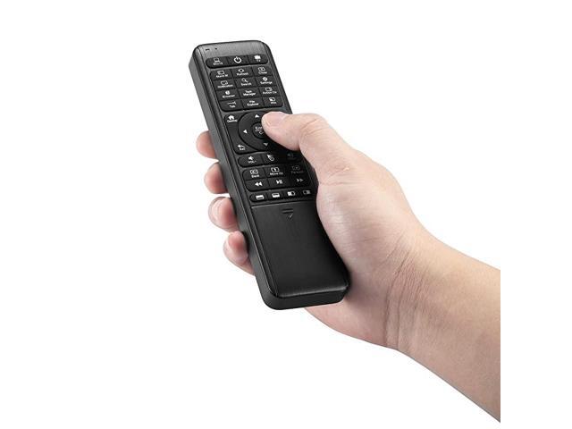 W10 GYRO Air TV RemoteQWERTY Keyboard Fly Mouse for Win 10 LED Backlit Keyboard Mini PC Controller 6Axis Gyro wLearning Remote Control Function